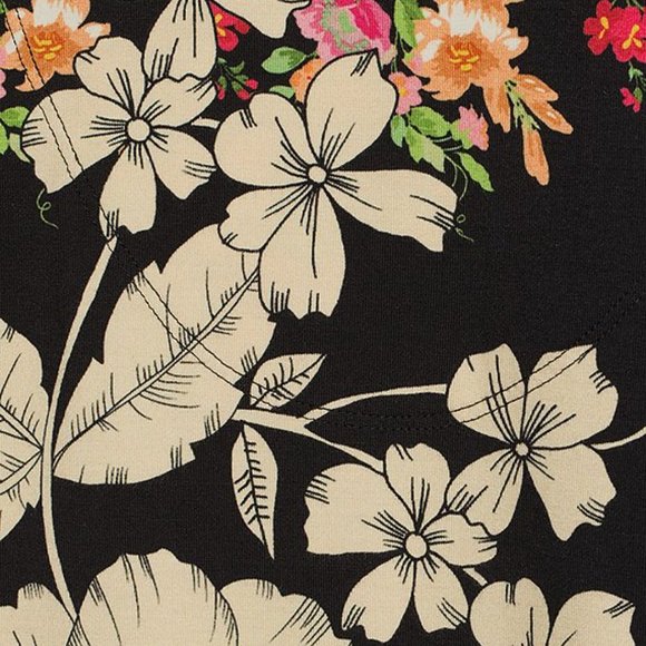 Johnny Was Redland Favorite Short Sleeve V Neck Swing Tee Special Shirt Black NW - Picture 13 of 15